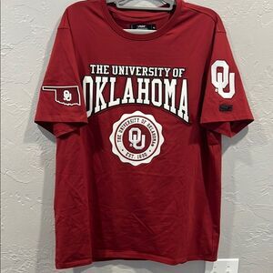 🔥🏈 University of Oklahoma SOONERS Embroidered Quality College Tee XL - PERFECT